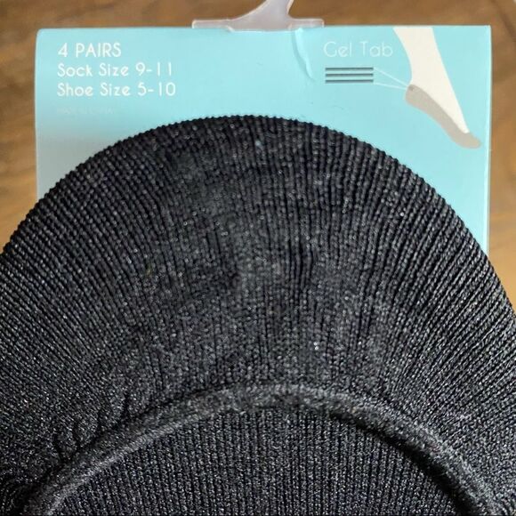 4 Pairs Shoe Liners With Gel Grippers - Picture 3 of 3